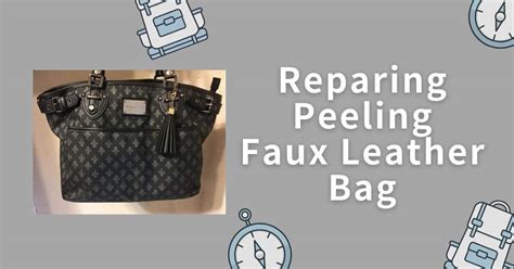 how to repair fake leather bag|how to revitalize old leather.